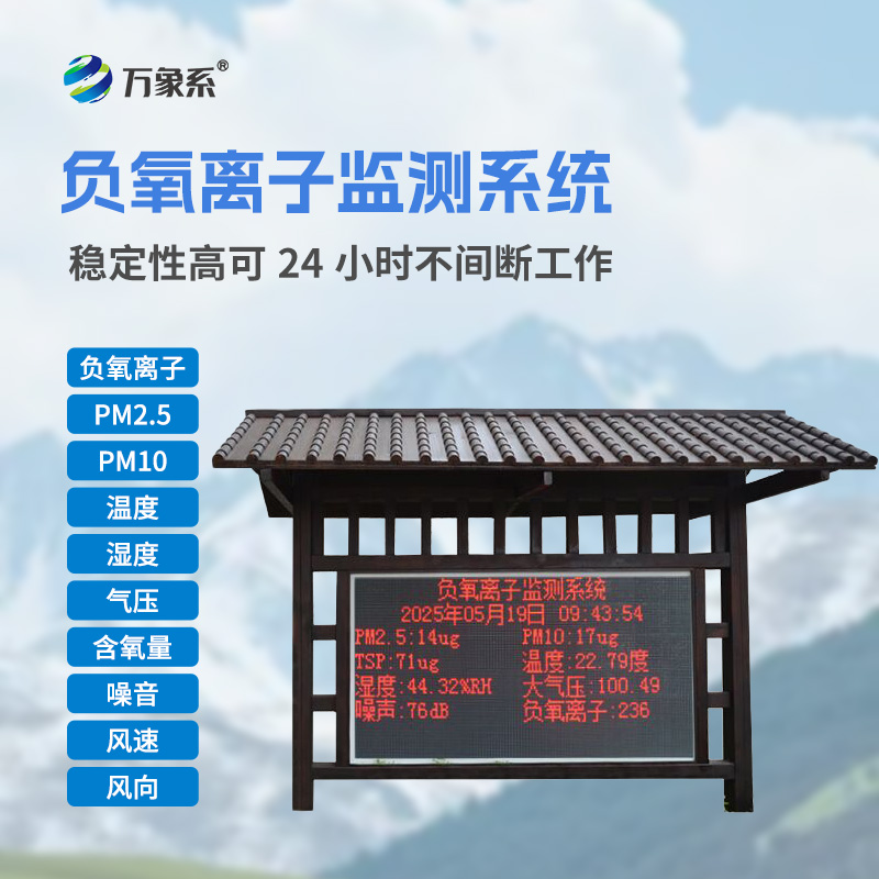 公園負(fù)氧離子監(jiān)測(cè)站