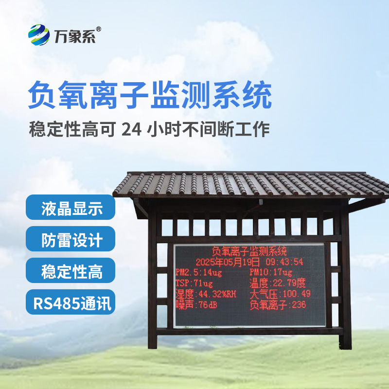 ??從數(shù)據(jù)到健康：負(fù)氧離子環(huán)境監(jiān)測站如何守護(hù)我們的呼吸質(zhì)量？